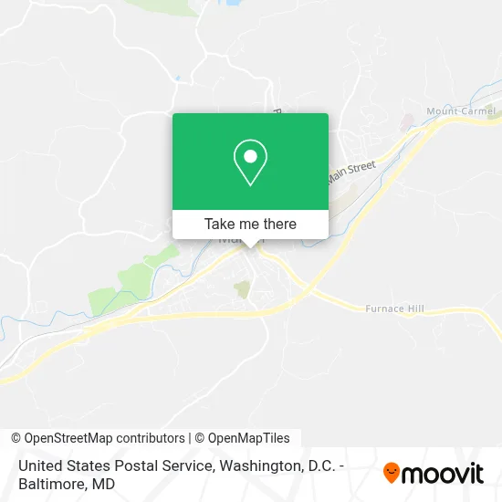 United States Postal Service map