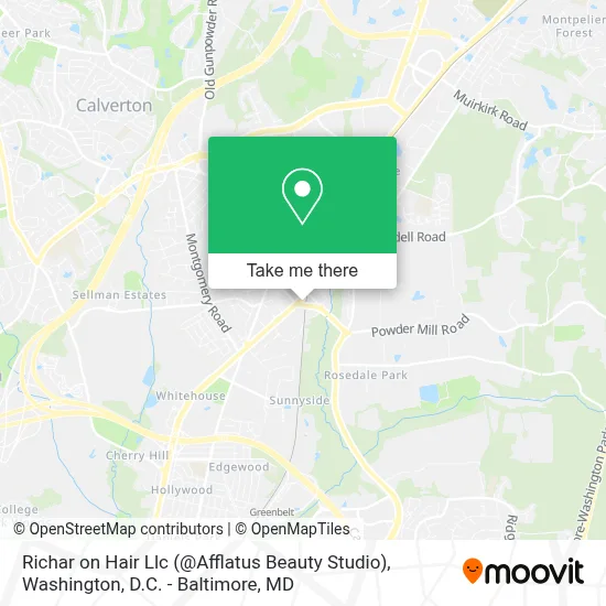 Richar on Hair Llc (@Afflatus Beauty Studio) map