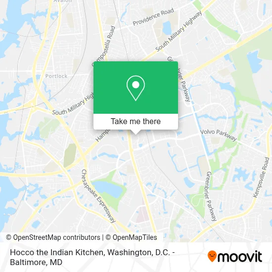 Hocco the Indian Kitchen map