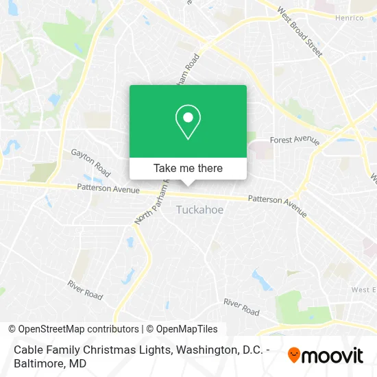 Cable Family Christmas Lights map