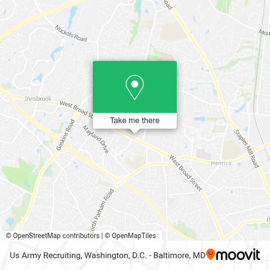 Us Army Recruiting map
