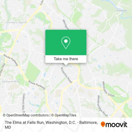 The Elms at Falls Run map