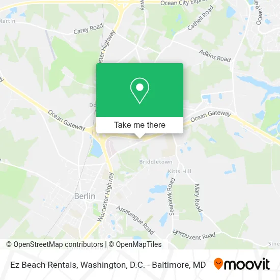 Ez Beach Rentals map