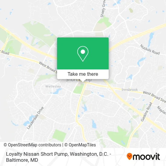 Loyalty Nissan Short Pump map