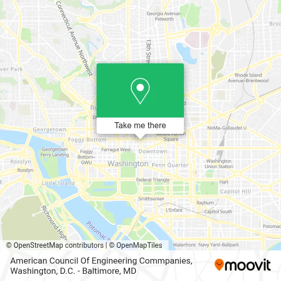 American Council Of Engineering  Commpanies map