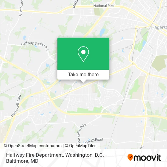 Halfway Fire Department map
