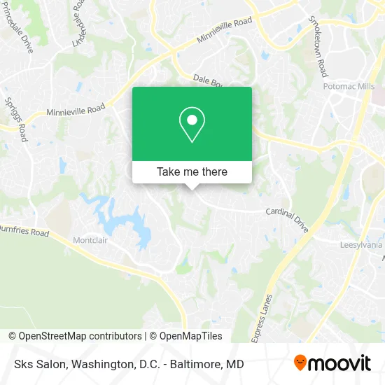 Sks Salon map