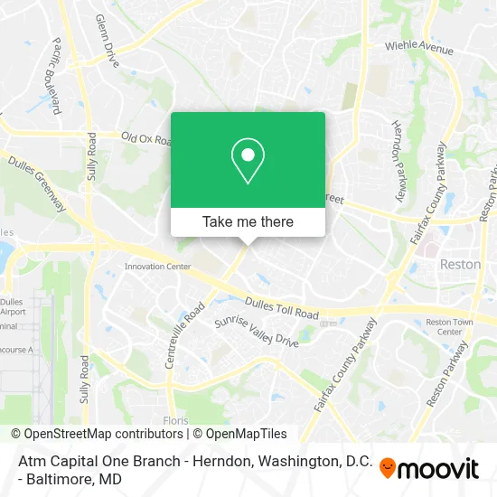 Atm Capital One Branch - Herndon map