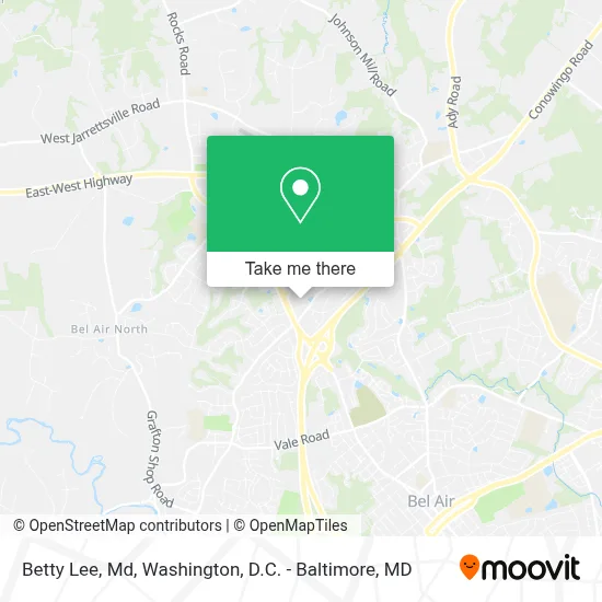 Betty Lee, Md map