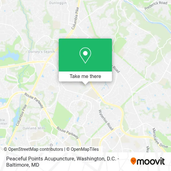 Peaceful Points Acupuncture map
