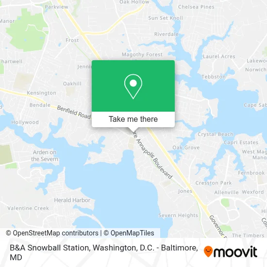 B&A Snowball Station map