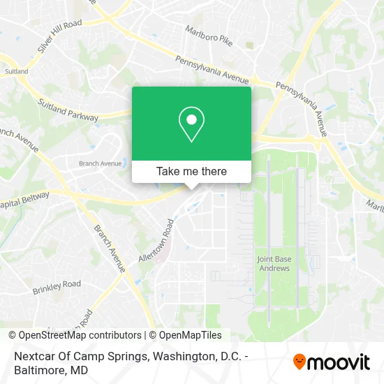 Nextcar Of Camp Springs map