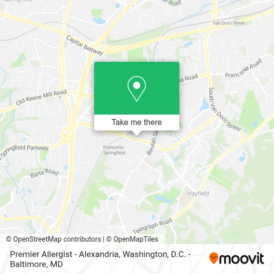 Premier Allergist - Alexandria map