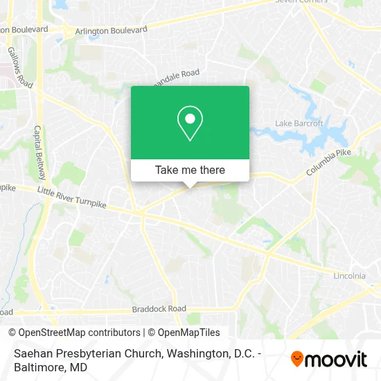 Saehan Presbyterian Church map