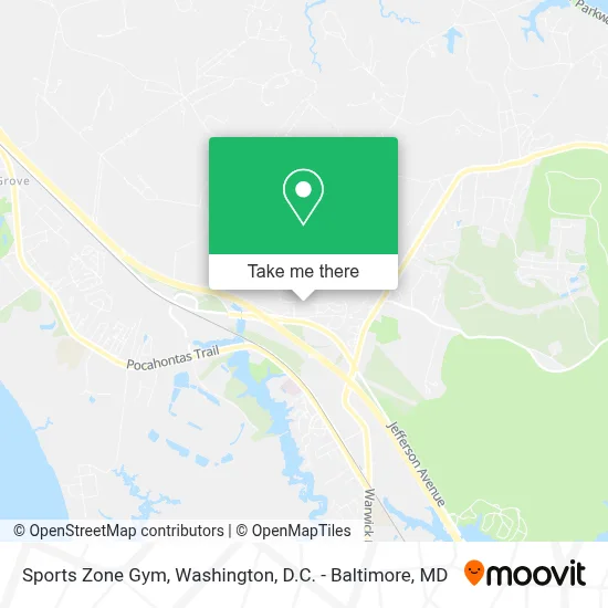 Sports Zone Gym map
