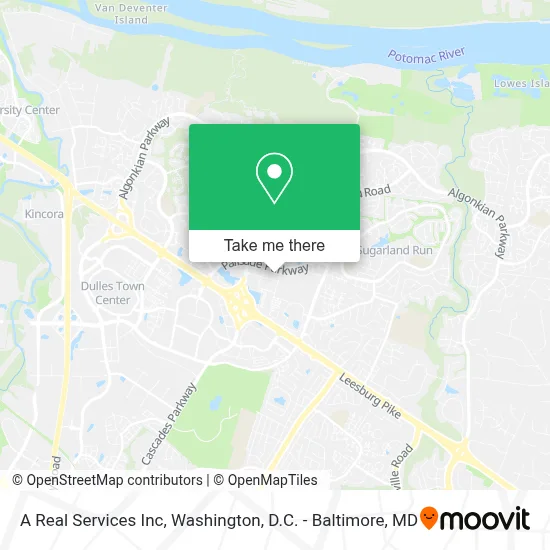 A Real Services Inc map