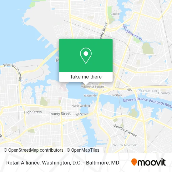 Retail Alliance map