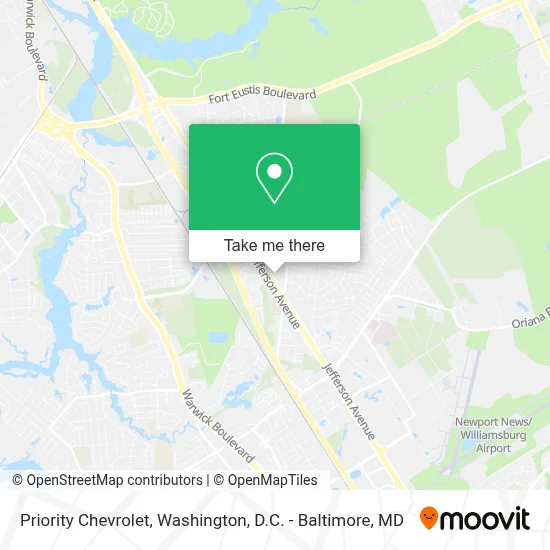 Priority Chevrolet map