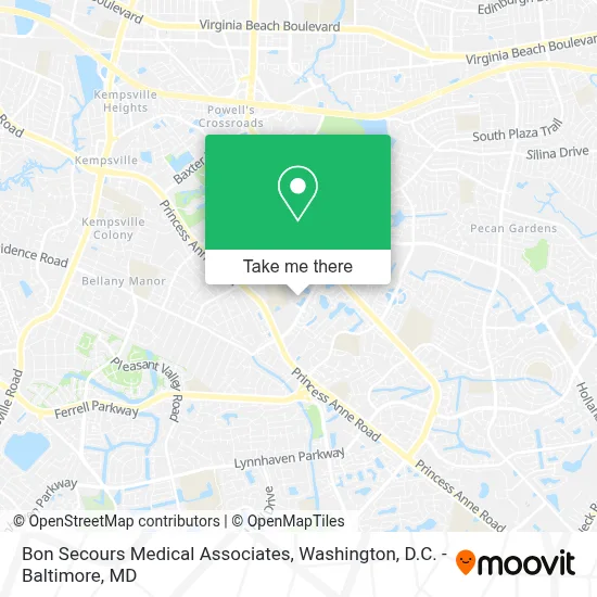 Bon Secours Medical Associates map
