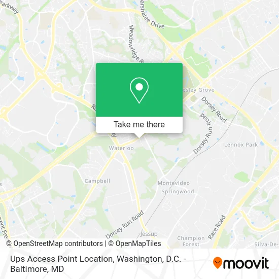 Ups Access Point Location map