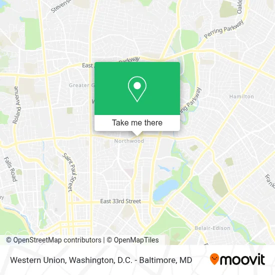 Western Union map