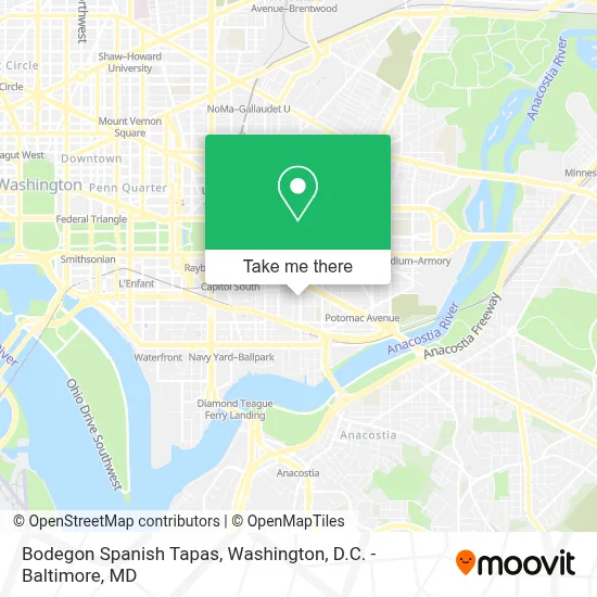 Bodegon Spanish Tapas map