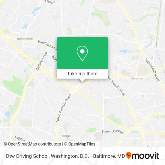Dtw Driving School map
