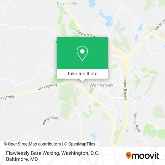 Flawlessly Bare Waxing map