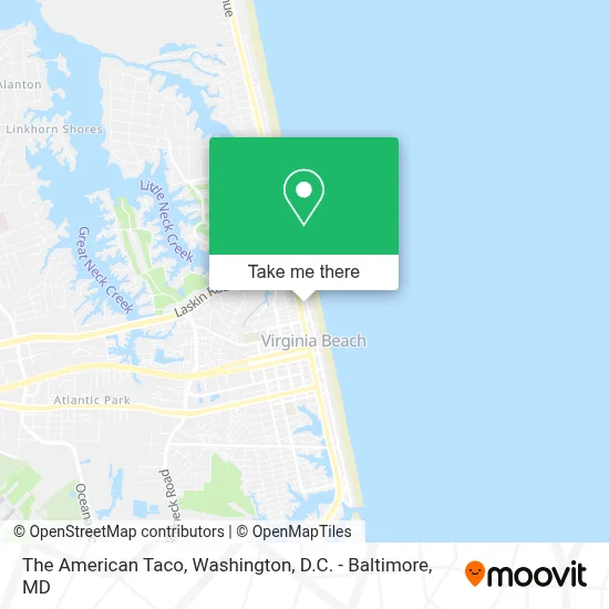 The American Taco map