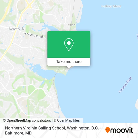 Northern Virginia Sailing School map