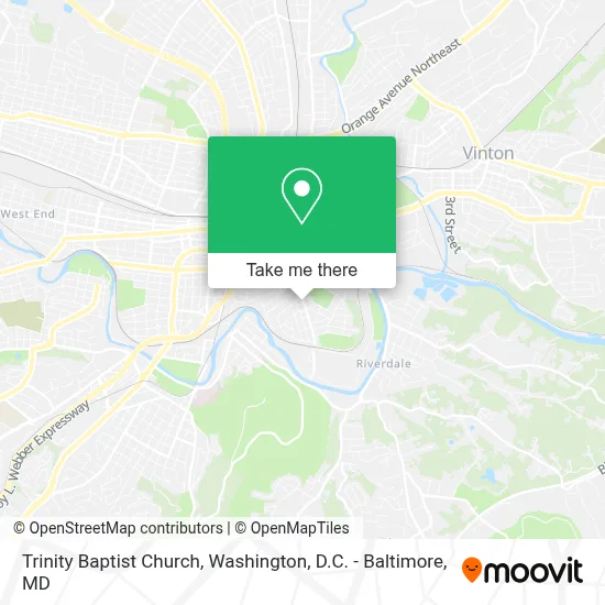 Trinity Baptist Church map