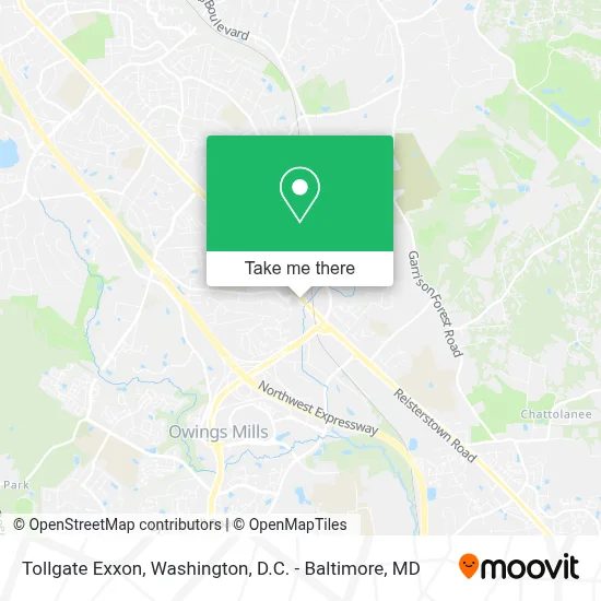 Tollgate Exxon map