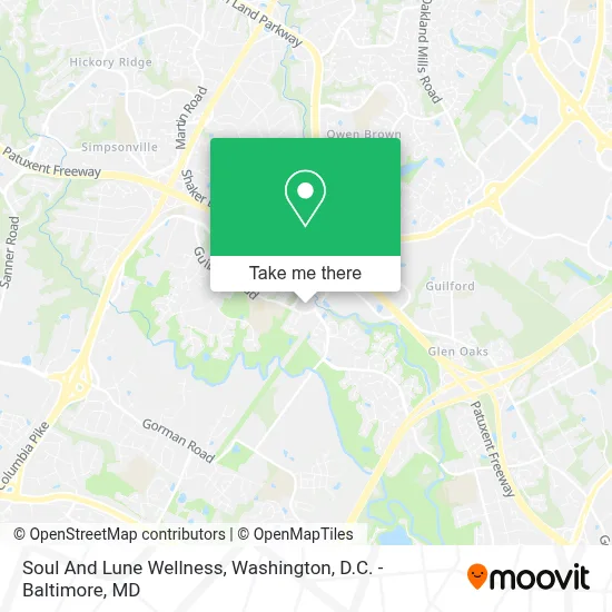 Soul And Lune Wellness map