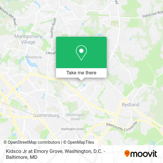 Kidsco Jr at Emory Grove map