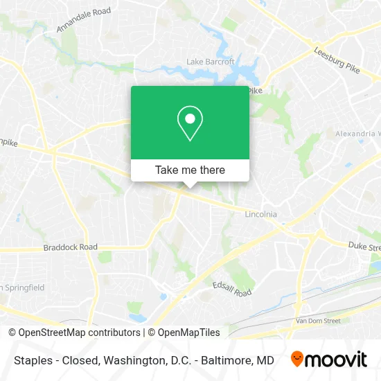 Staples - Closed map
