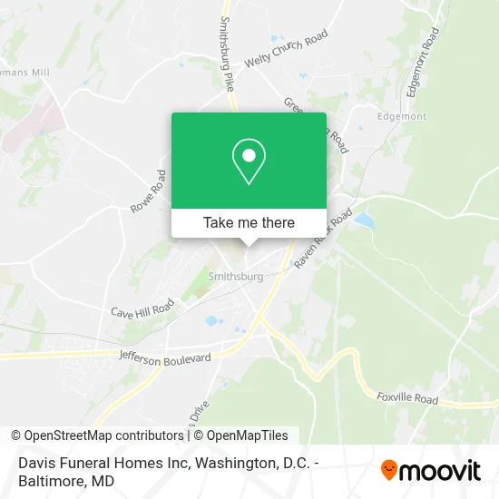 Davis Funeral Homes Inc map