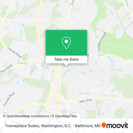 Towneplace Suites map