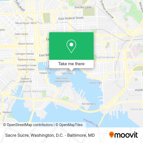 Sacre Sucre map