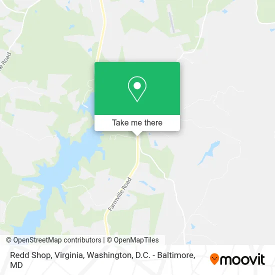 Redd Shop, Virginia map