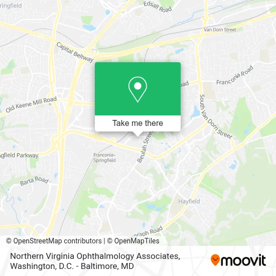 Northern Virginia Ophthalmology Associates map