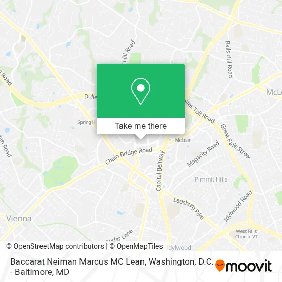 Baccarat Neiman Marcus MC Lean map