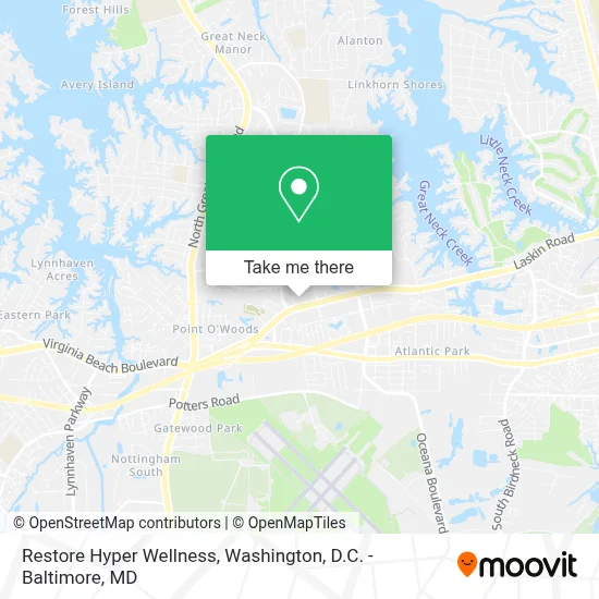 Restore Hyper Wellness map