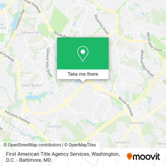 First American Title Agency Services map