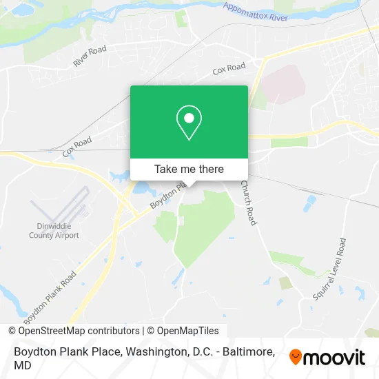 Boydton Plank Place map