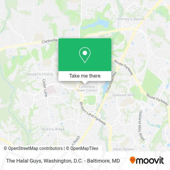 The Halal Guys map