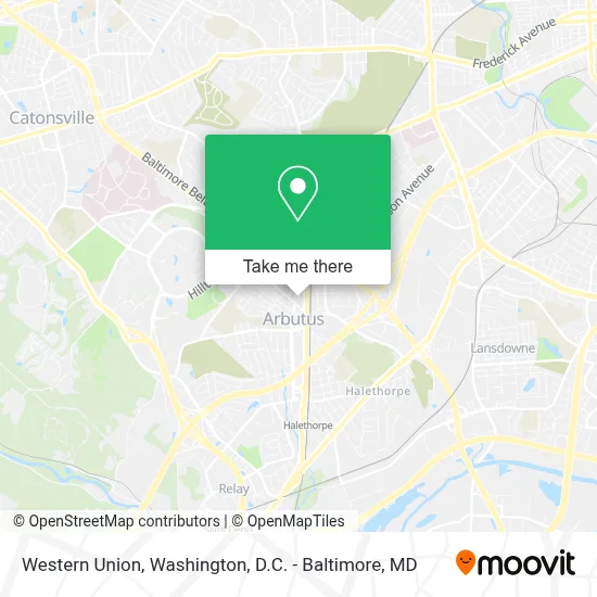Western Union map