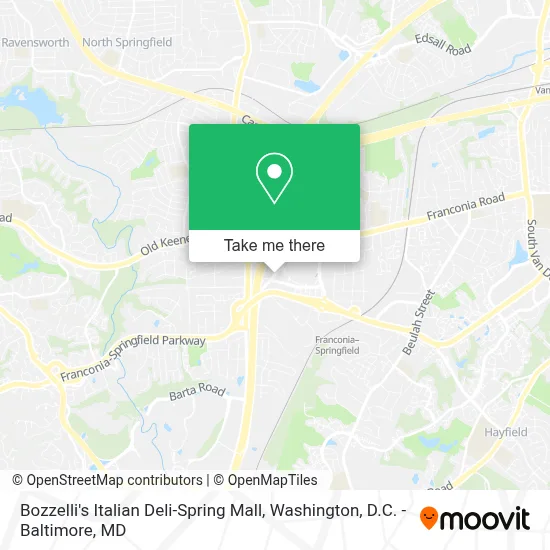 Bozzelli's Italian Deli-Spring Mall map