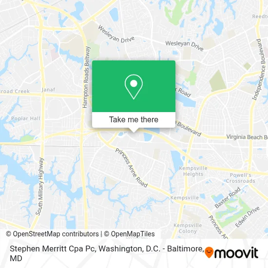 Stephen Merritt Cpa Pc map