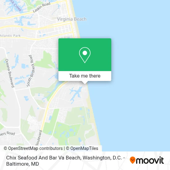 Chix Seafood And Bar Va Beach map