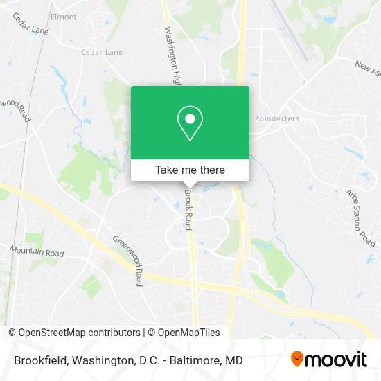 Brookfield map